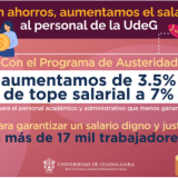 Con ahorros, aumentamos el salario al personal de la UdeG